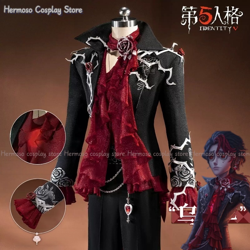 Women'S Red Accessories - Identity V Composer Uaithne Cosplay Kostümü