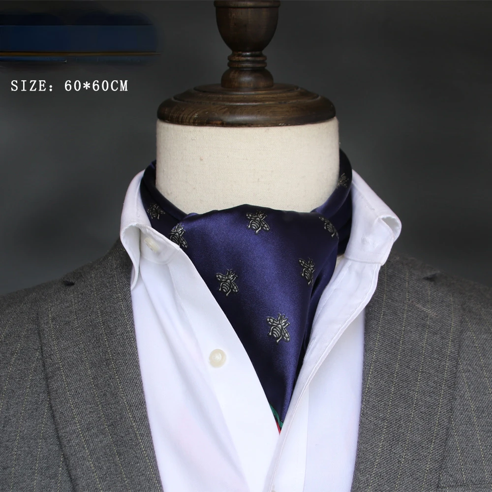 Silk Scarf Square - İngiliz erkek ipek eşarp küçük kare