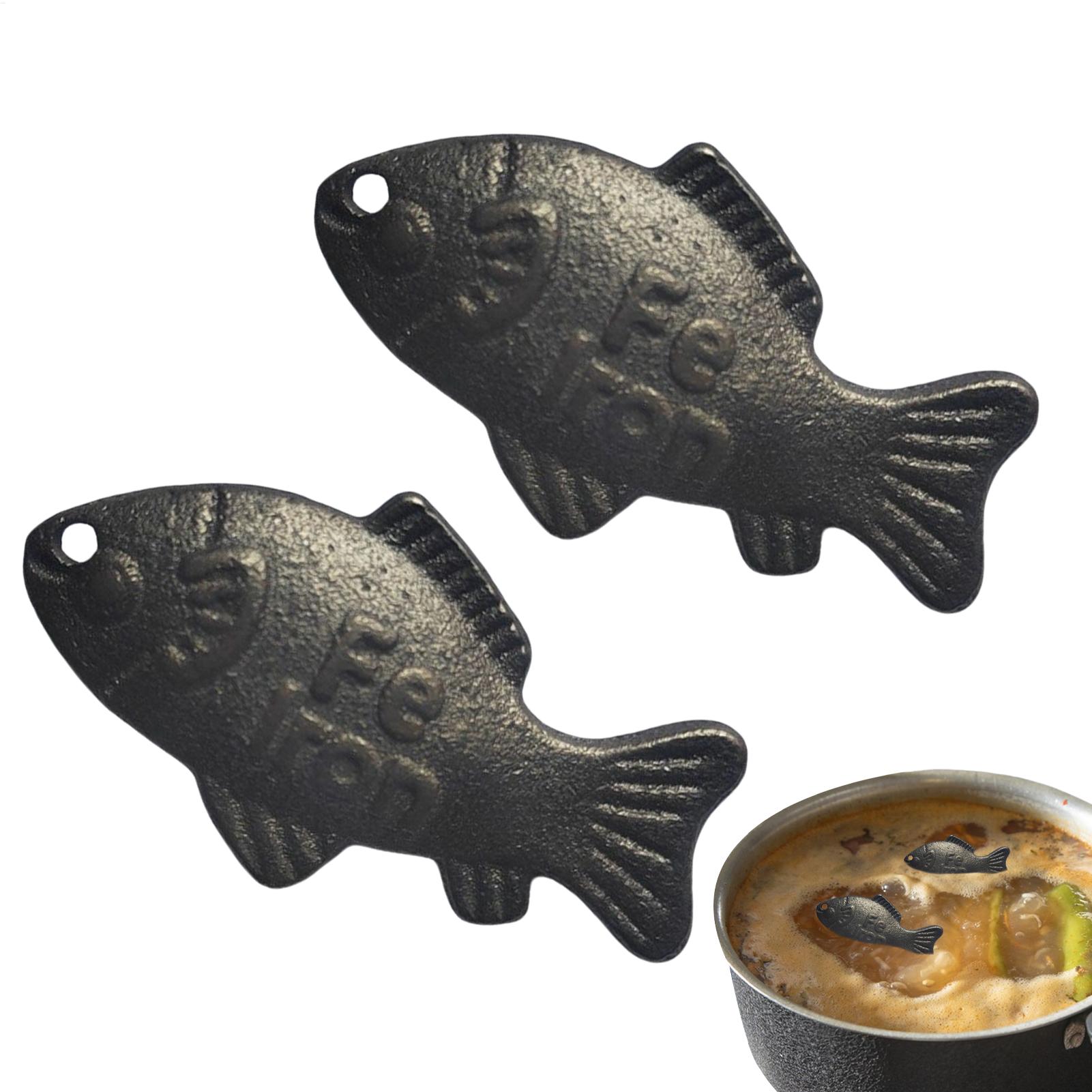 Women Kitchen Accessories - 2 adet Demir Balık Doğal Demir