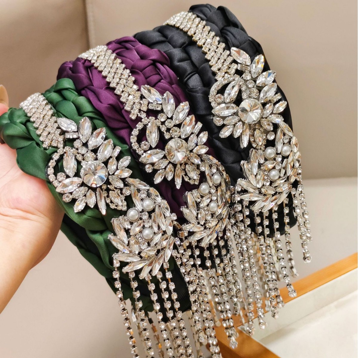 Women Accessories Sale - Sıcak Fırsat Ağır İşçilikli Rhinestone Püsküllü