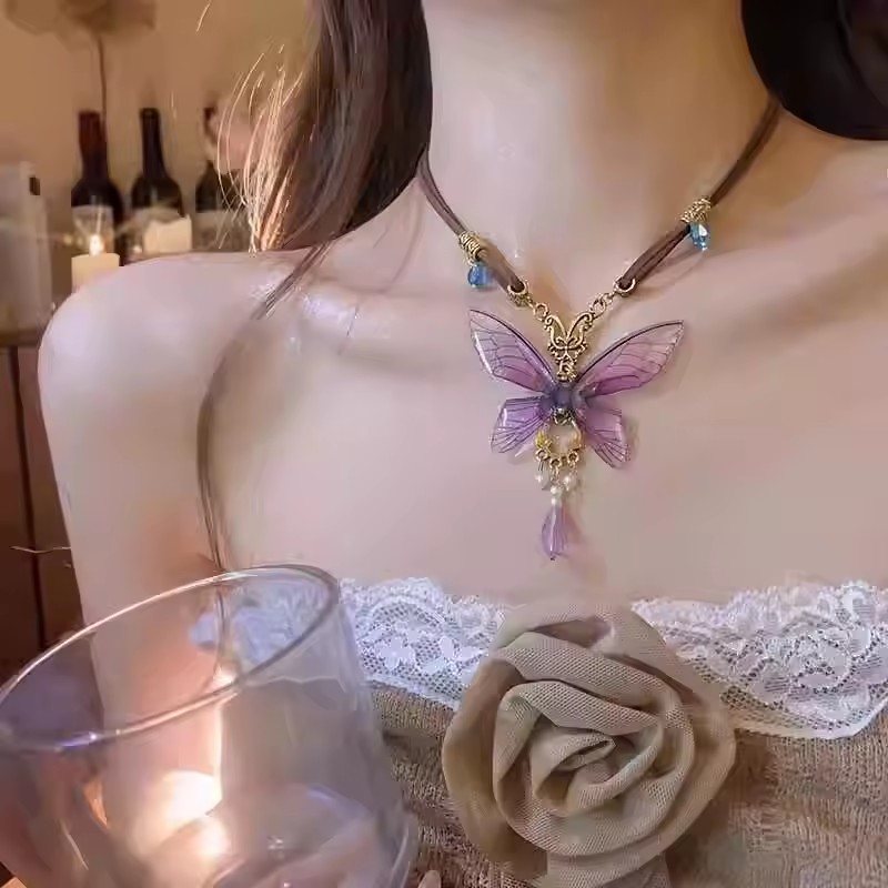 Vintage reçine kelebek kahvere - Women'S Emo Accessories incelemesi ve fiyatı