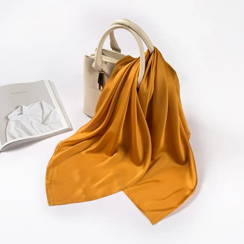 Saten Eşarp Kadın 70cm Düz Ren - Silk Scarf Square incelemesi ve fiyatı