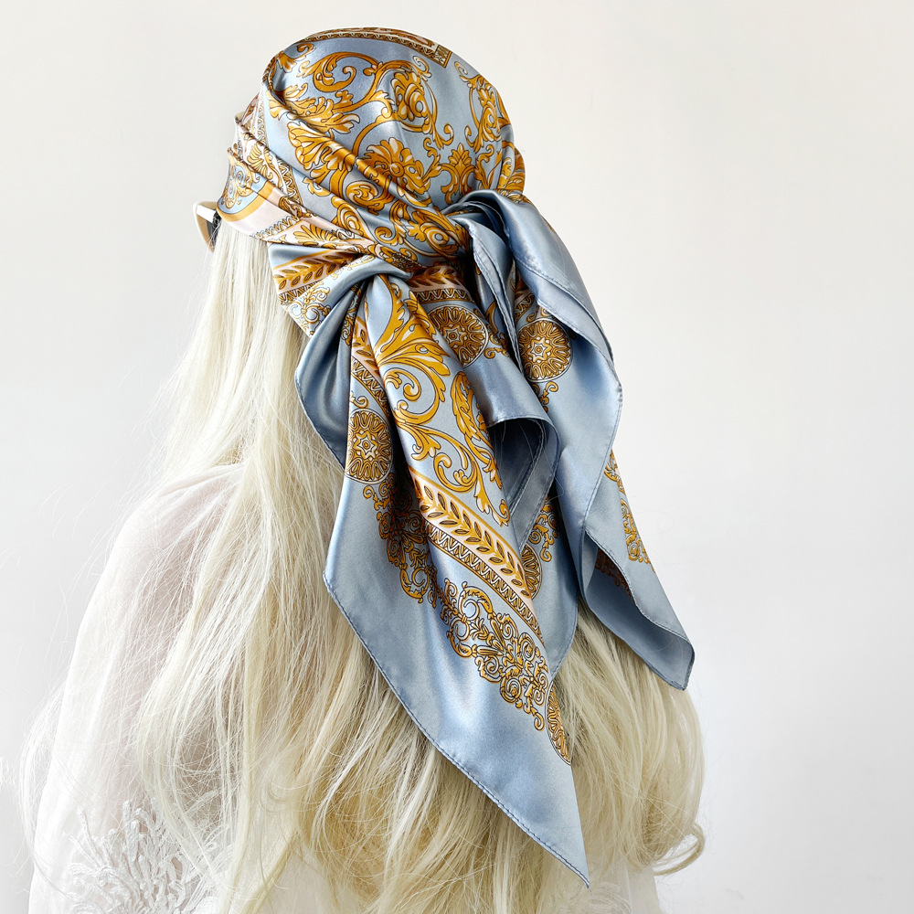 Ipek şal saten kare eşarp kadı - Silk Scarf Square incelemesi ve fiyatı