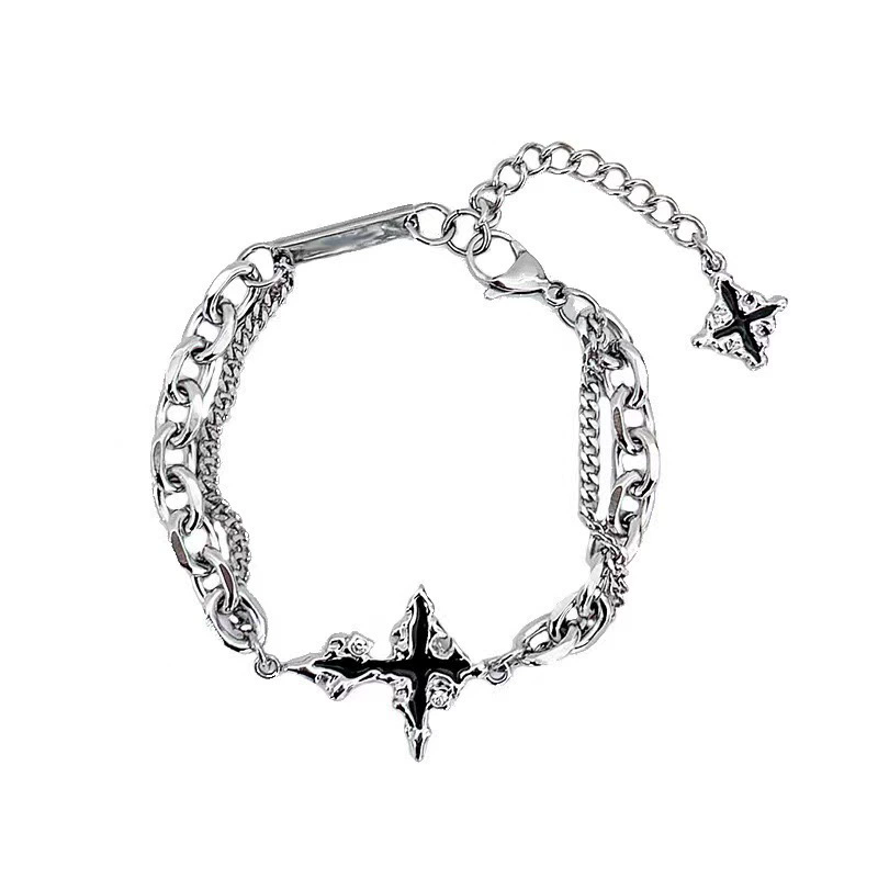 Punk Siyah Haç Kolye Zincirli  - Women'S Emo Accessories incelemesi ve fiyatı