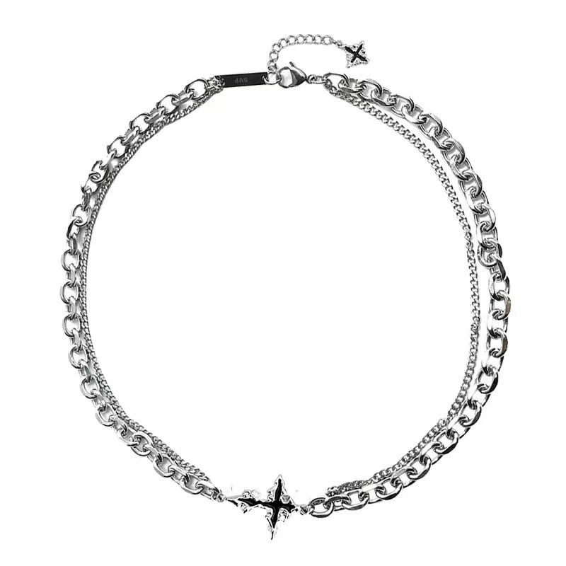 Punk Siyah Haç Kolye Zincirli  - Women'S Emo Accessories incelemesi ve fiyatı