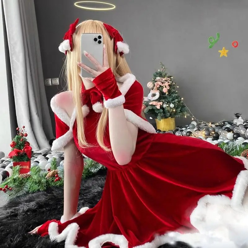 Noel Cosplay kostüm aksesuarla - Women'S Red Accessories incelemesi ve fiyatı
