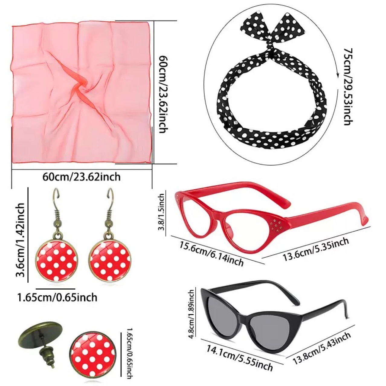1950'ler Retro Parti Cosplay G - Women'S Accessories In The 1950S incelemesi ve fiyatı