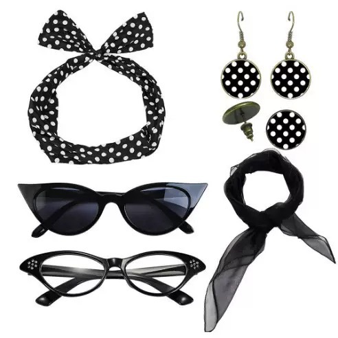 1950'ler Retro Parti Cosplay G - Women'S Accessories In The 1950S incelemesi ve fiyatı