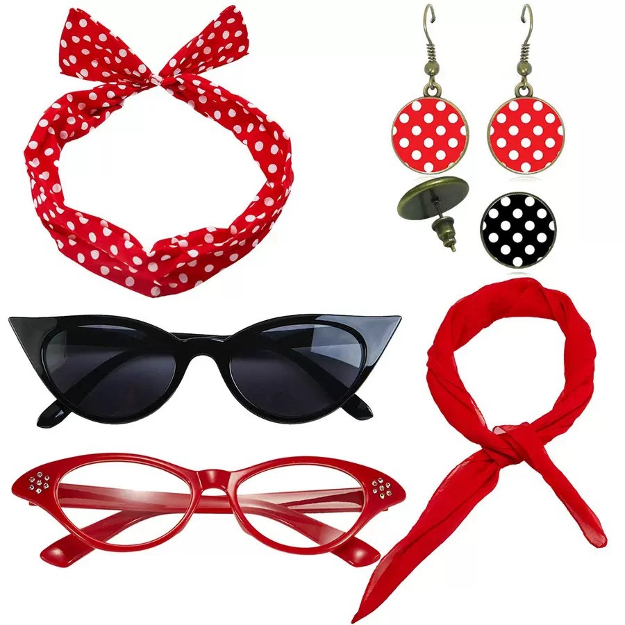 1950'ler Retro Parti Cosplay G - Women'S Accessories In The 1950S incelemesi ve fiyatı
