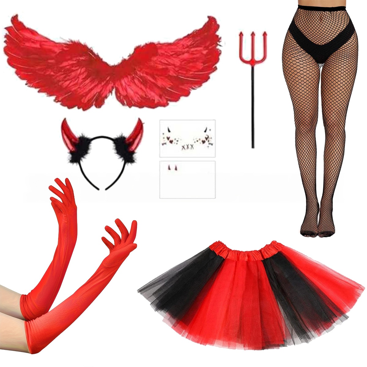 Cadılar Bayramı Kostümü Kırmız - Women'S Red Accessories incelemesi ve fiyatı