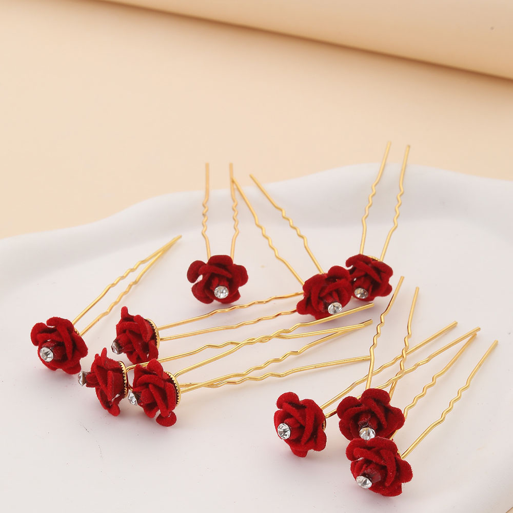 10 adet gül saç aksesuarları d - Women'S Red Accessories incelemesi ve fiyatı