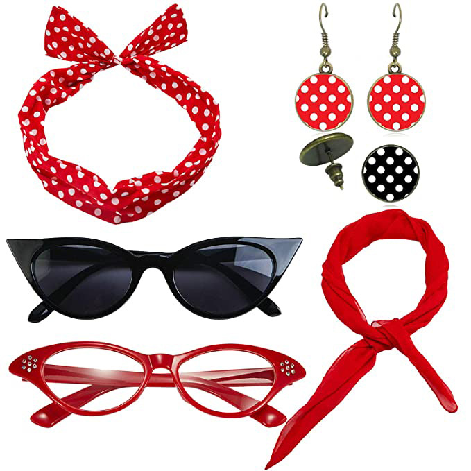 50'li 80'li Disko Parti Kostüm - Women'S Accessories In The 1950S incelemesi ve fiyatı