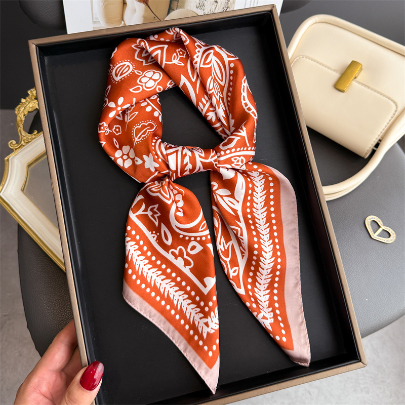 1 adet kaju desenli moda ipek  - Silk Scarf Square incelemesi ve fiyatı