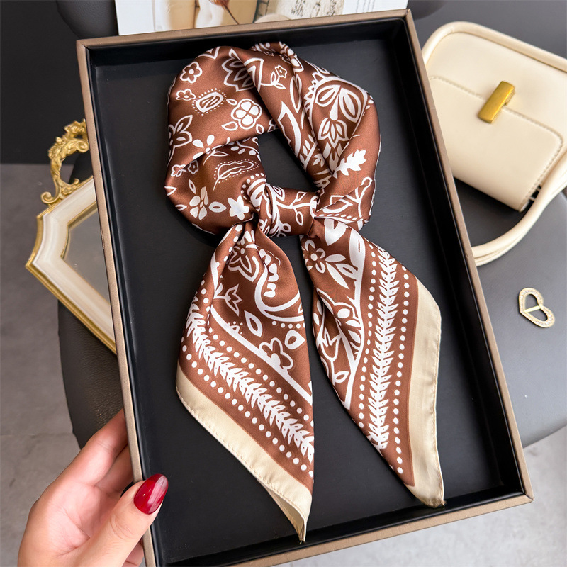 1 adet kaju desenli moda ipek  - Silk Scarf Square incelemesi ve fiyatı