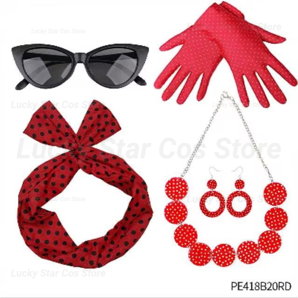 50'ler Retro Kostüm Aksesuarla - Women'S Accessories In The 1950S incelemesi ve fiyatı