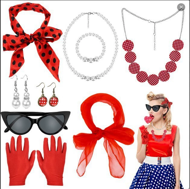 1950'ler Kadınlar için Kostüm  - Women'S Accessories In The 1950S incelemesi ve fiyatı