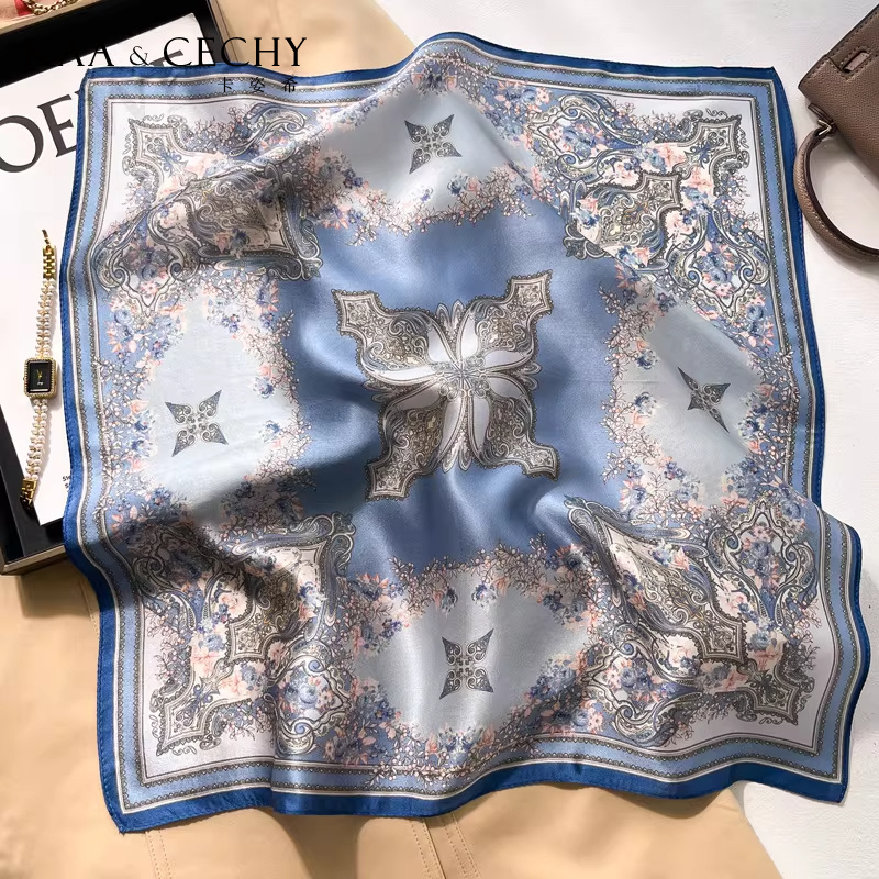 Barok Çiçek % 100% Dut Ipek Ka - Silk Scarf Square incelemesi ve fiyatı