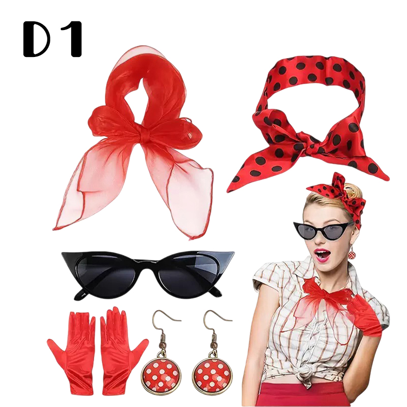 50'ler Retro Kostüm Aksesuarla - Women'S Accessories In The 1950S incelemesi ve fiyatı