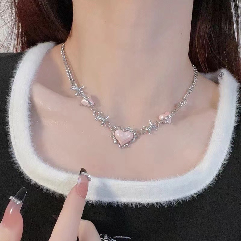 Vintage Y2k pembe Pin boncuk g - Women'S Emo Accessories incelemesi ve fiyatı